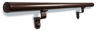 Aluminum 8' Exterior ADA Handrail Kit Includes 2 Wall Brackets, Copper Vein