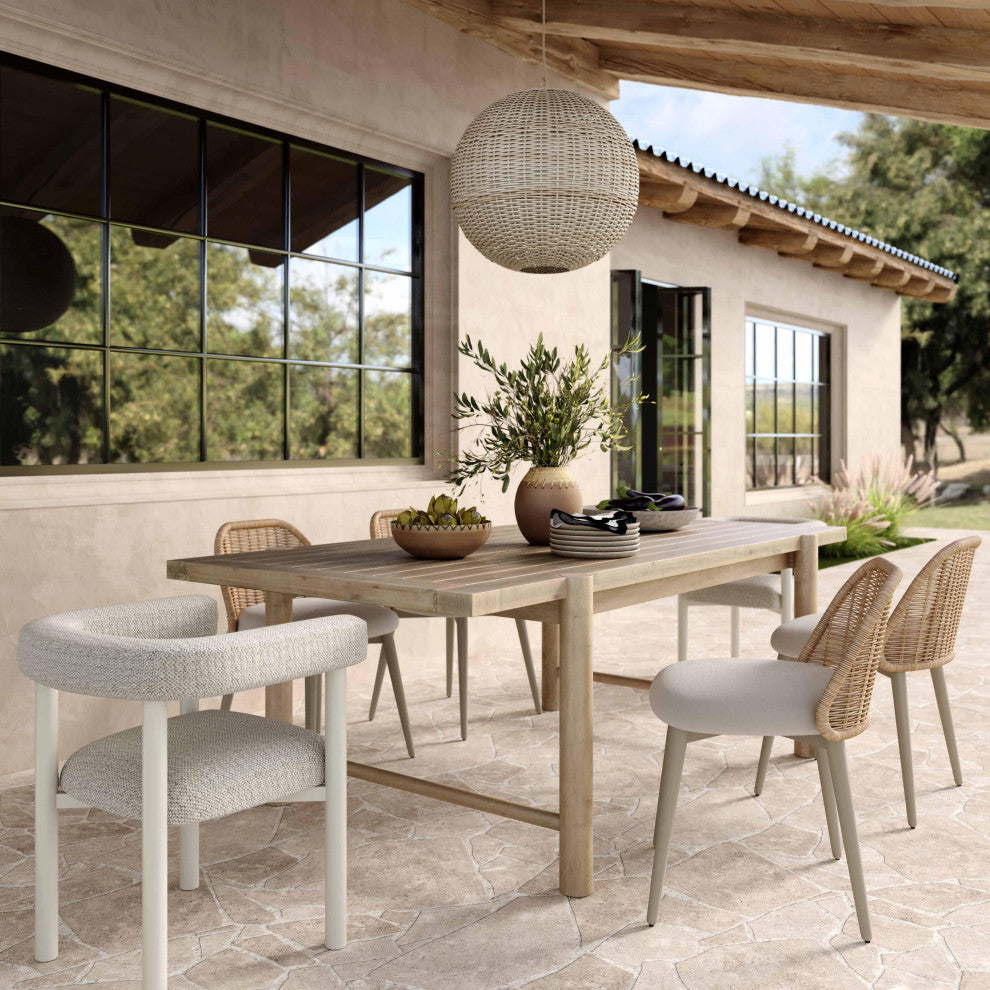 Alexa Cream Outdoor Dining Chair Cream