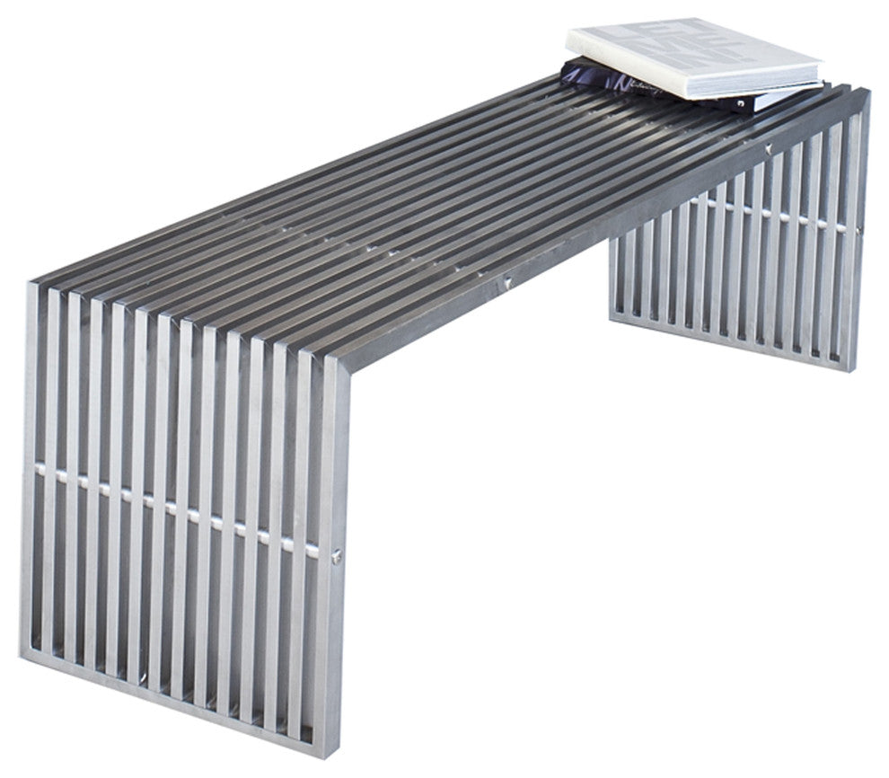 Lanser Bench Brushed Metal