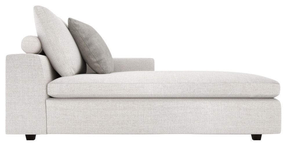 Lucerne Modular Chaise, Ashen Fabric, Ashen Fabric, Ch-Right