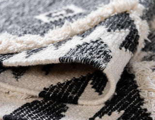 Unique Loom Ivory Mesa Area Rug, Charcoal, 8'x1', Rectangular