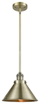 Briarcliff 1-Light LED Mini Pendant, Antique Brass