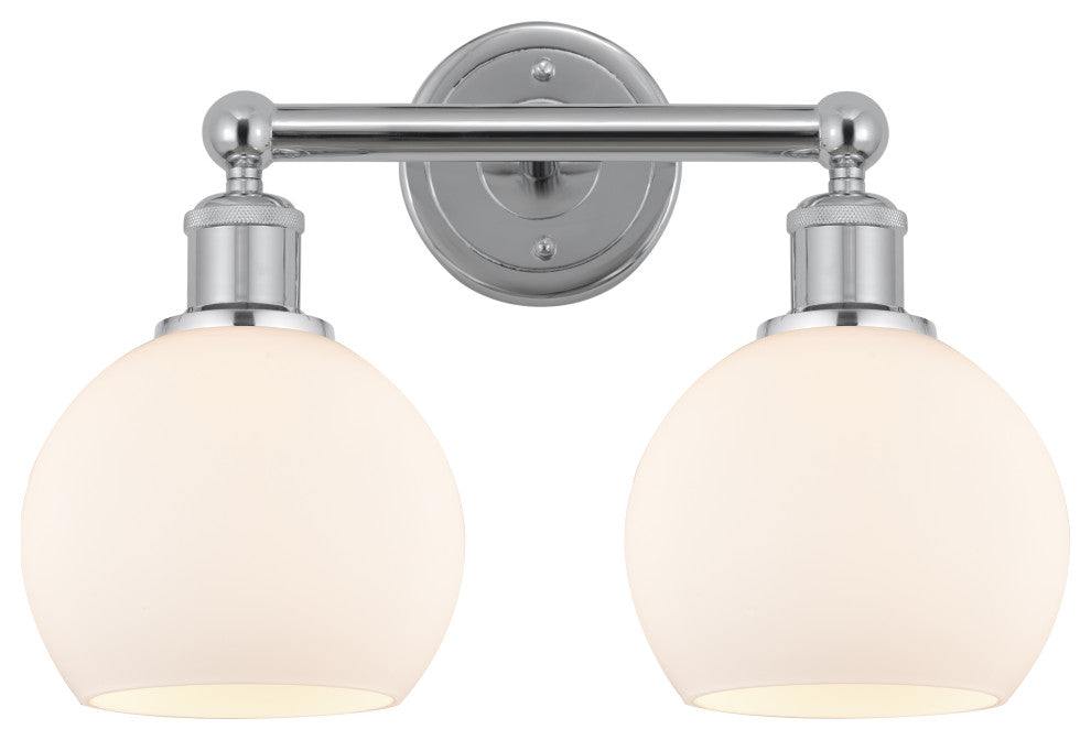 Innovations 616-2W-PC-G121-6 2 Light Bath Vanity Light, Polished Chrome