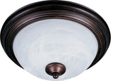 Maxim 5840 Essentials 11"W 1 Light Ceiling Light - Oil Rubbed Bronze / Marble