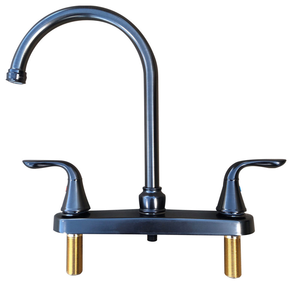 Two Handle Kitchen Faucet in Oil Rubbed Bronze Finish