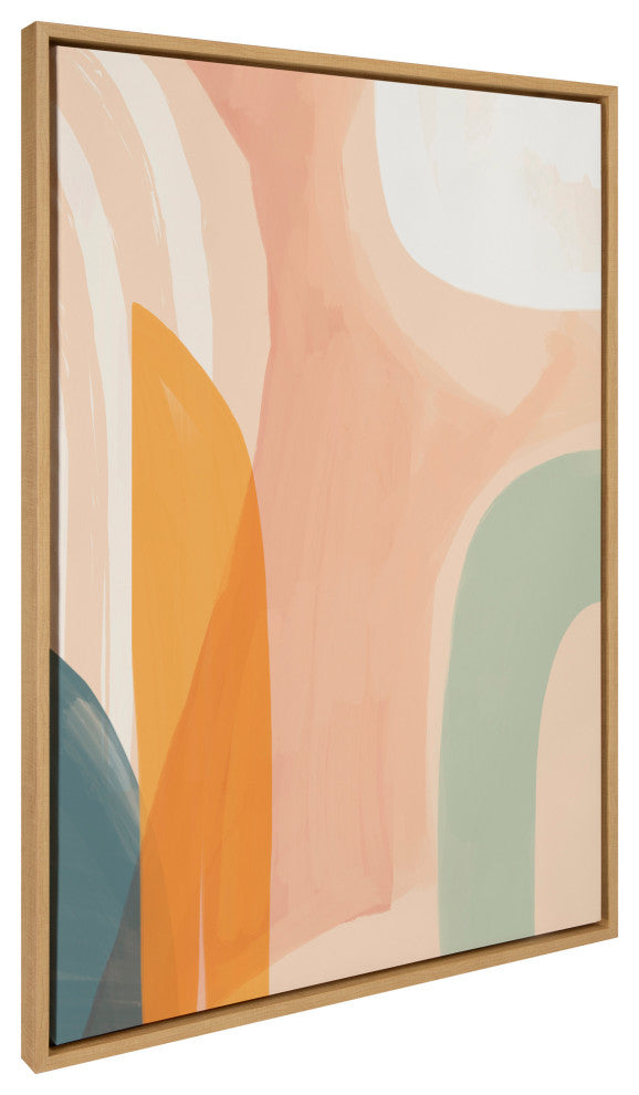 Sylvie Sunrise Framed Canvas by Kate Aurelia Holloway, Natural, 28"x38"