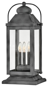 Hinkley Anchorage Large Pier Mount Lantern, Aged Zinc