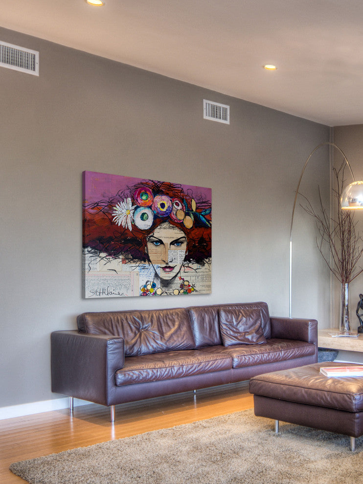 "Ambition" Painting Print on Wrapped Canvas, 36x30