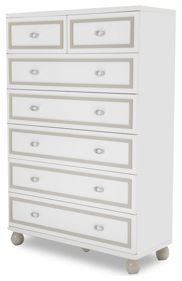 Sky Tower 7-Drawer Chest, Cloud White
