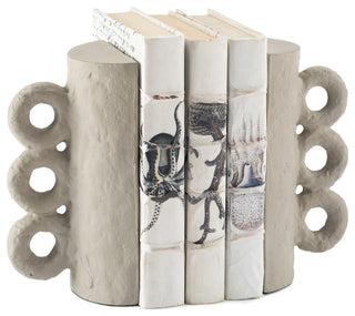 Chandra Bookend Set, Grey