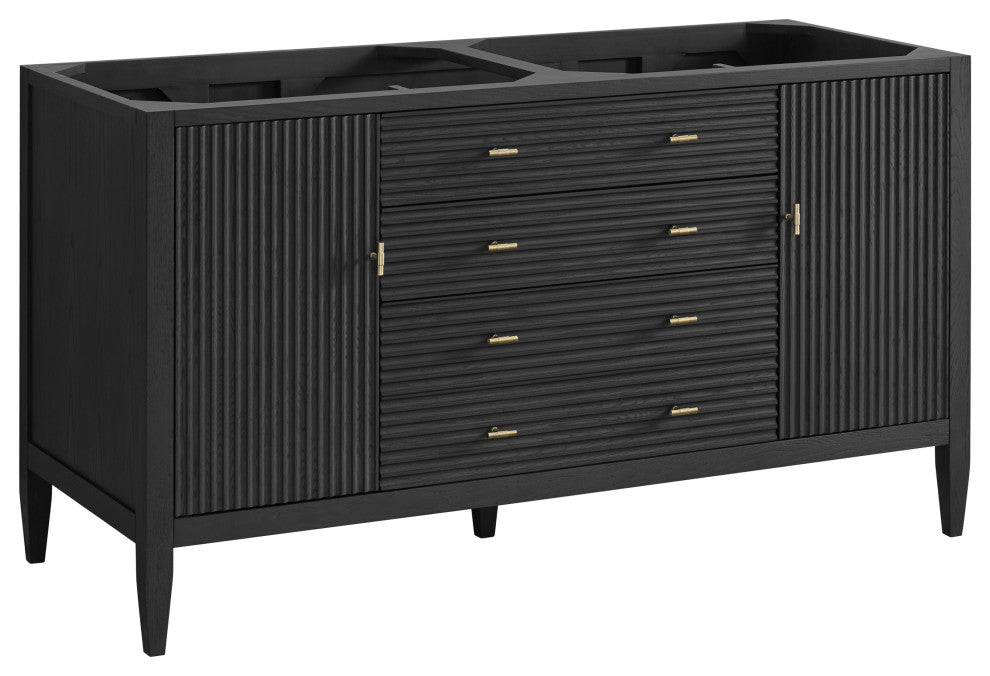 Myrrin 60" Double Vanity, Carbon Oak