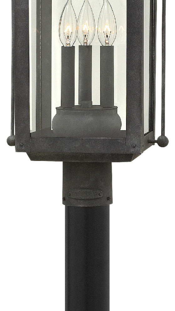 Hinkley Anchorage Large Post Top Or Pier Mount Lantern, Aged Zinc