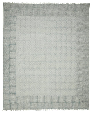 DUNE Estra Area Rug, Blue, 3' x 5', Bordered