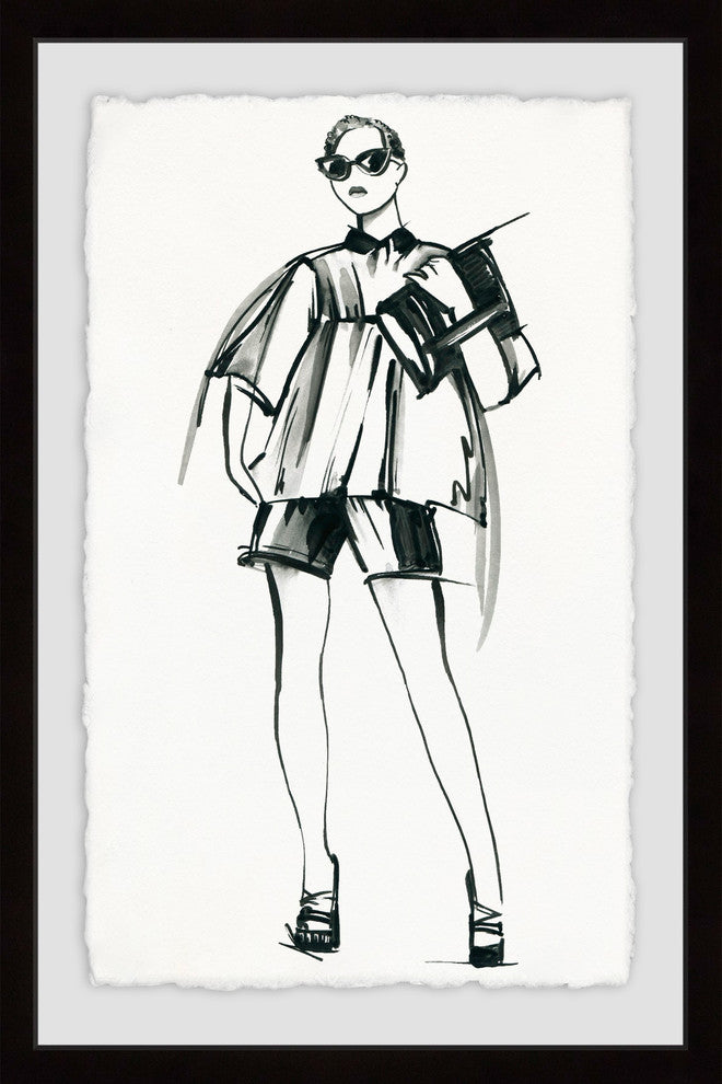 "School Chic" Framed Painting Print, 24"x36"