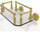 Dottingham Wall Mounted Glass Guest Towel Tray, Polished Brass