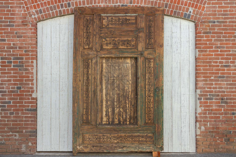 Great 19th Century Carved Moroccan Door
