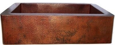 Farmhouse Hammered Copper Kitchen Sink