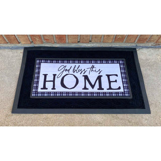 God Bless This Home Doormat Insert