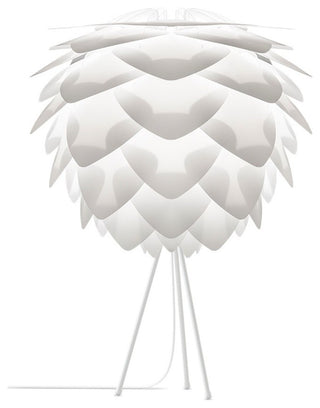 Silvia Table Lamp, White/White