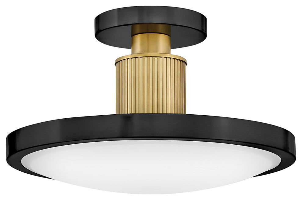 Hinkley Kieran Medium Semi-Flush Mount, Black