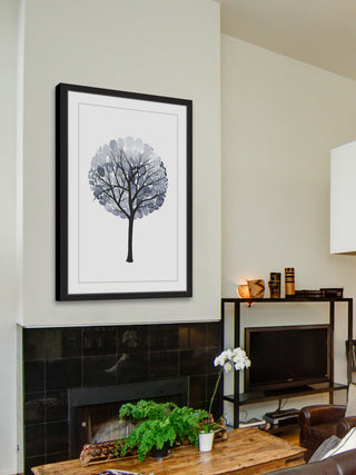 "Midnight Elm I" Framed Painting Print, 12x18