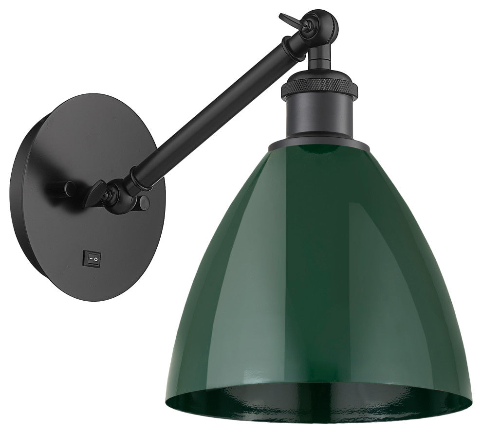 Innovations 317-1W-BK-MBD-75-GR 1-Light Sconce, Matte Black