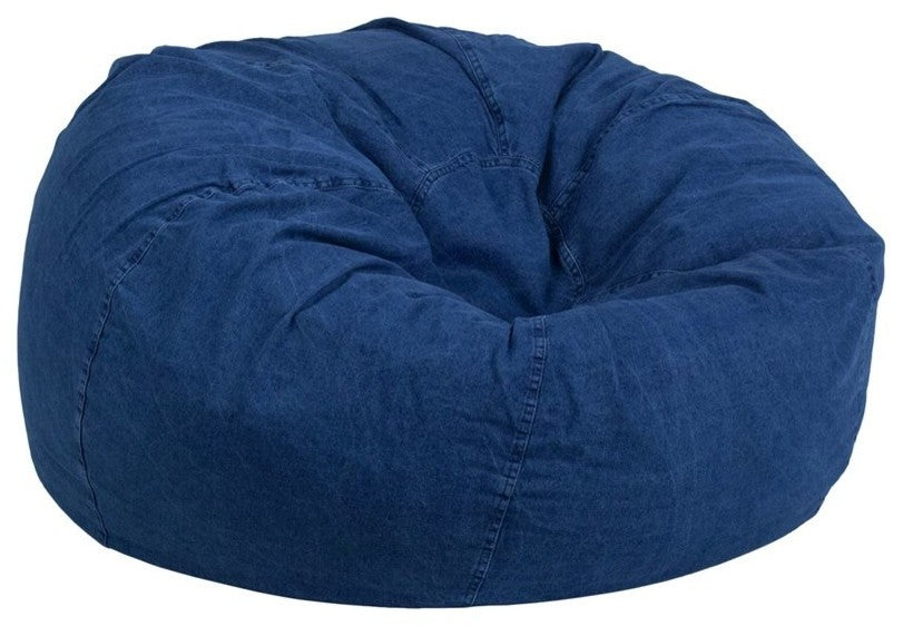 Oversized Bean Bag Chair, Denim