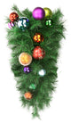 Unlit Multi Balls Decorated Teardrop 49 Tips, 24"