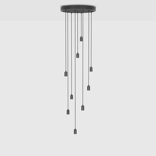 Large Canopy Black & Ash, Graphite Grip With 9 Graphite Pendants