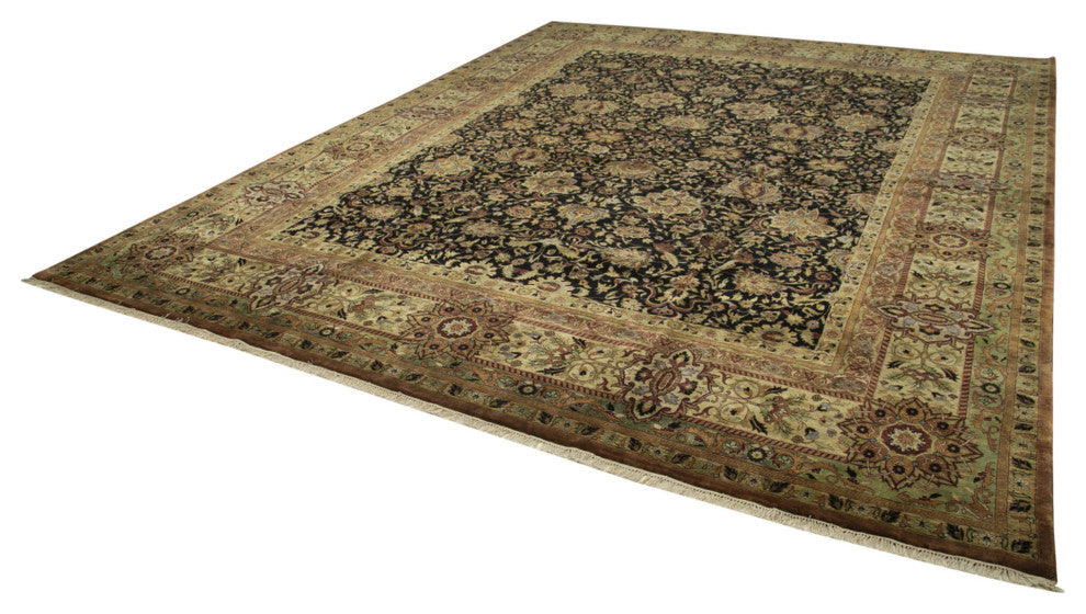 Rug N Carpet - Handmade Oriental 11' 11" x 14' 9" Large Oushak Area Rug