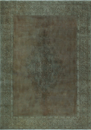 Vintage Distressed Overdyed Kay Lt. Brown Rug