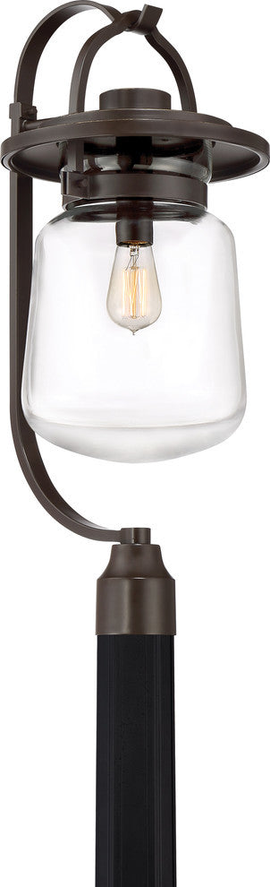 Quoizel LLE9011WT One Light Outdoor Post Mount LaSalle Western Bronze