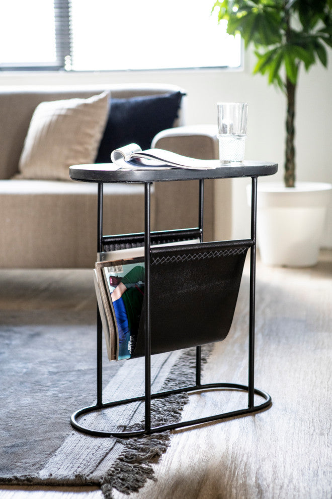 Black Magazine Rack End Table | By-Boo Daily