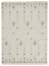 Weave & Wander Elika Ivory 9'x12' Hand Tufted Area Rug