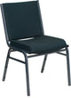 Hercules Series Heavy Duty Green Patterned Fabric Stack Chair