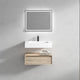 Alysa 30'' Floating Vanity, Acrylic Sink, Light White Oak