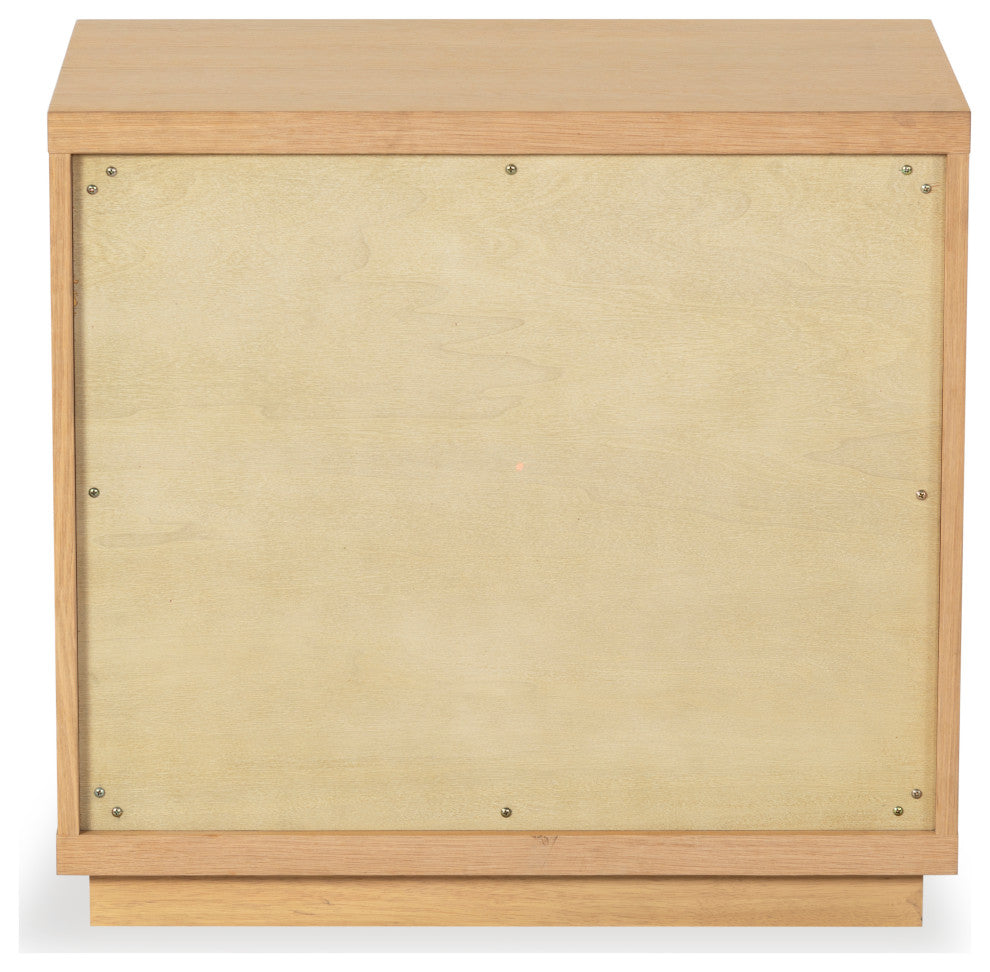 Safavieh Couture Deziree Wood 2 Drawer Nightstand, Natural