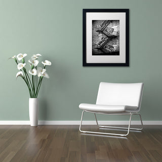 Philippe Hugonnard 'NYC Fire Escape', Black Frame, White Mat, 20x16