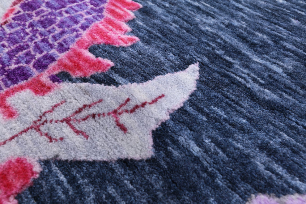 Dragon Design Hand Knotted Wool Rug 9' 0" X 12' 1" Q11801