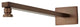 Fontana Oil Rubbed Bronze Shower Arm For Color Changing LED Rain Shower Head