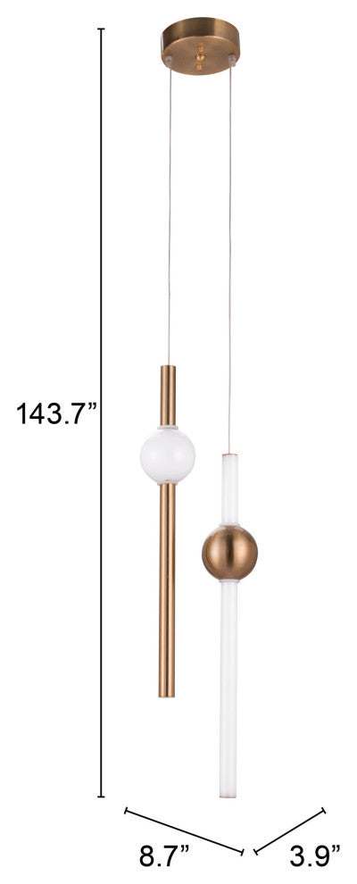 Fuya Ceiling Lamp Gold