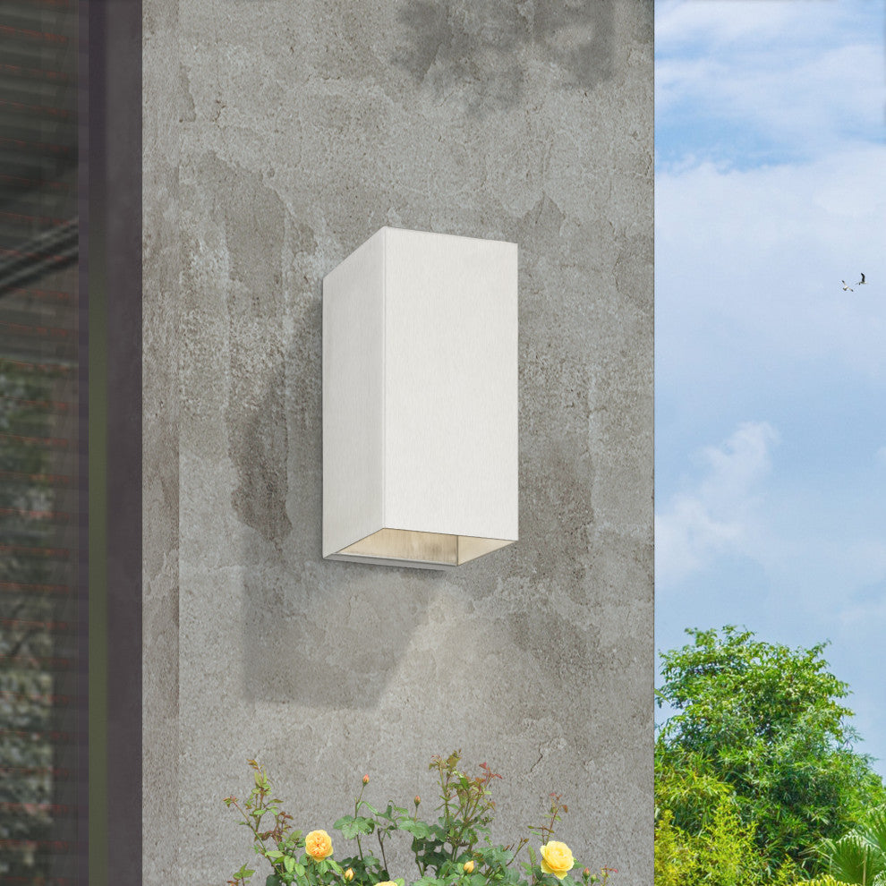 Derby 1 Light Brushed Nickel Outdoor/Indoor ADA Small Sconce