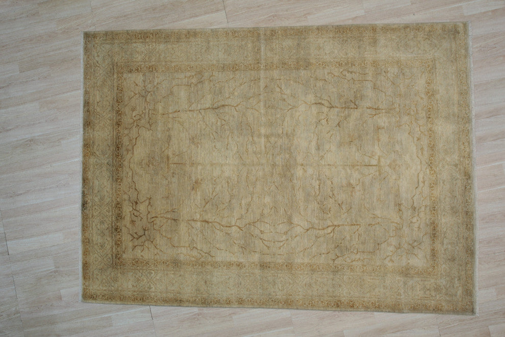 Ivory Traditional Oriental Peshwar Area Rug