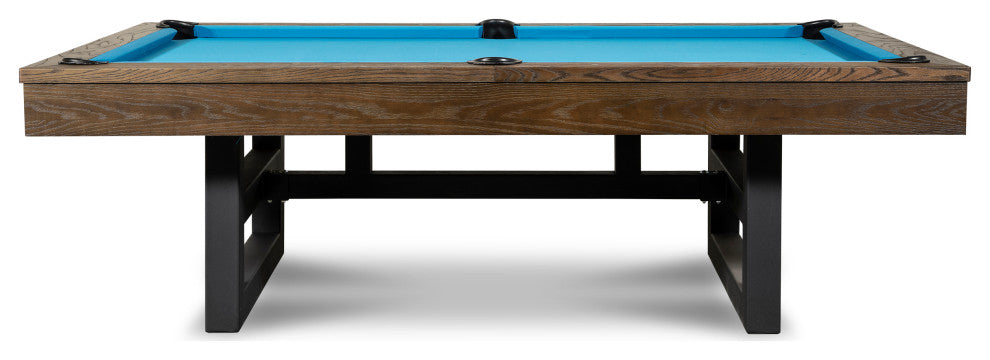 Mckay 8' Slate Pool Table, Brown Wash