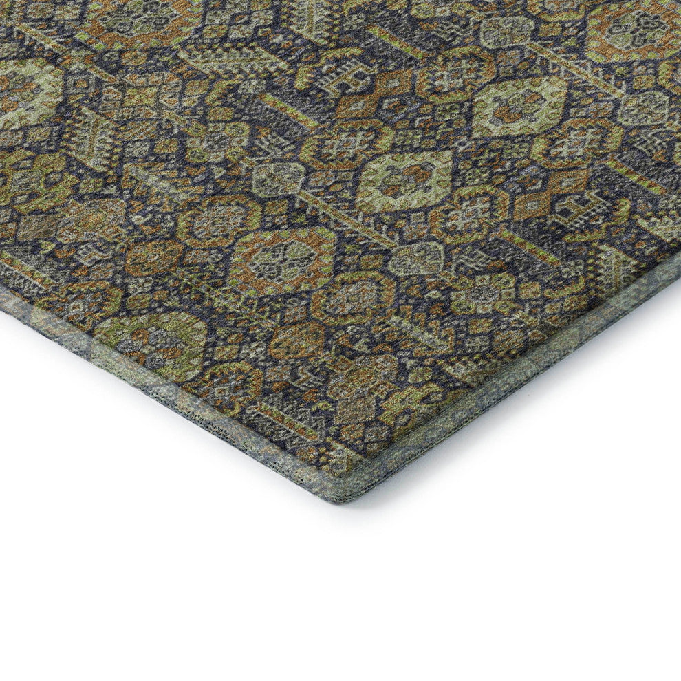 Premium Machine Washable Mayfield AMF574 Paprika 3' x 5' Rug