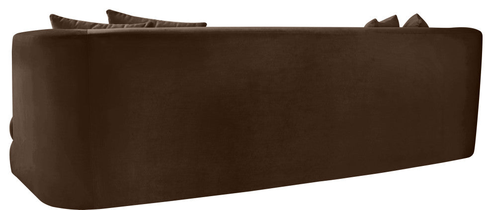 Alder Upholstered Chair, Brown, Velvet, Sofa