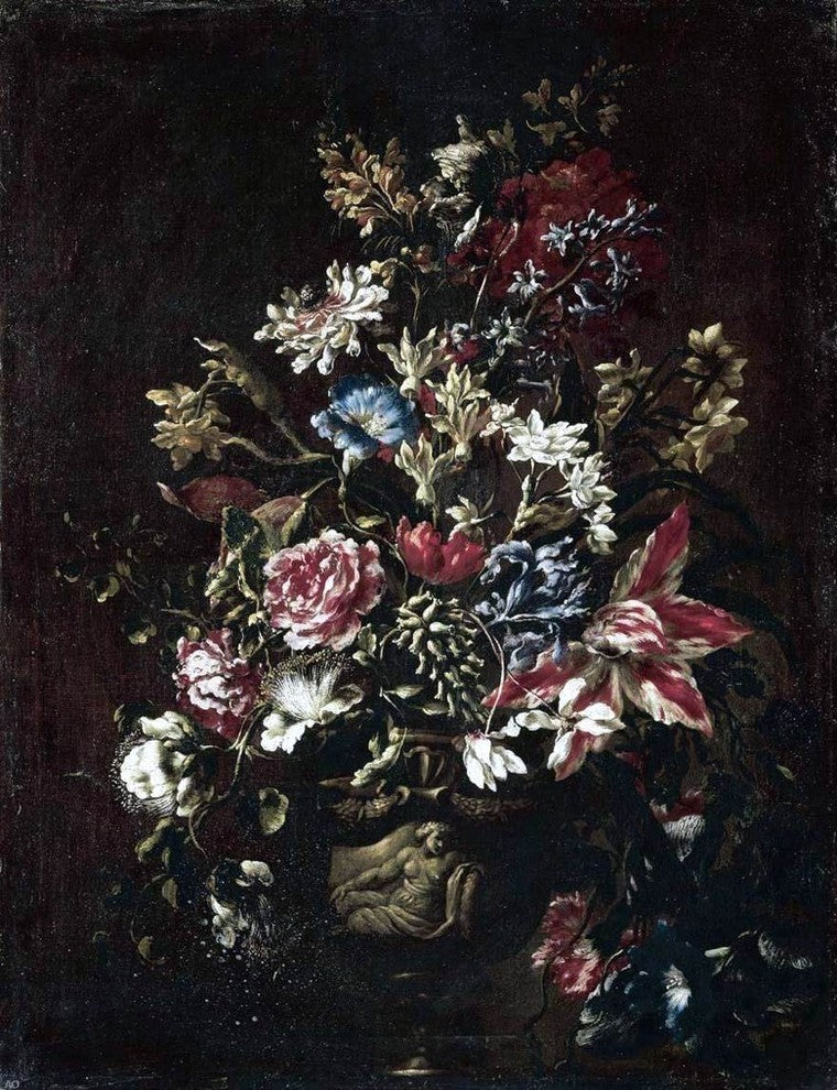 Mario Die fiori Flower StillLife Premium Canvas Print