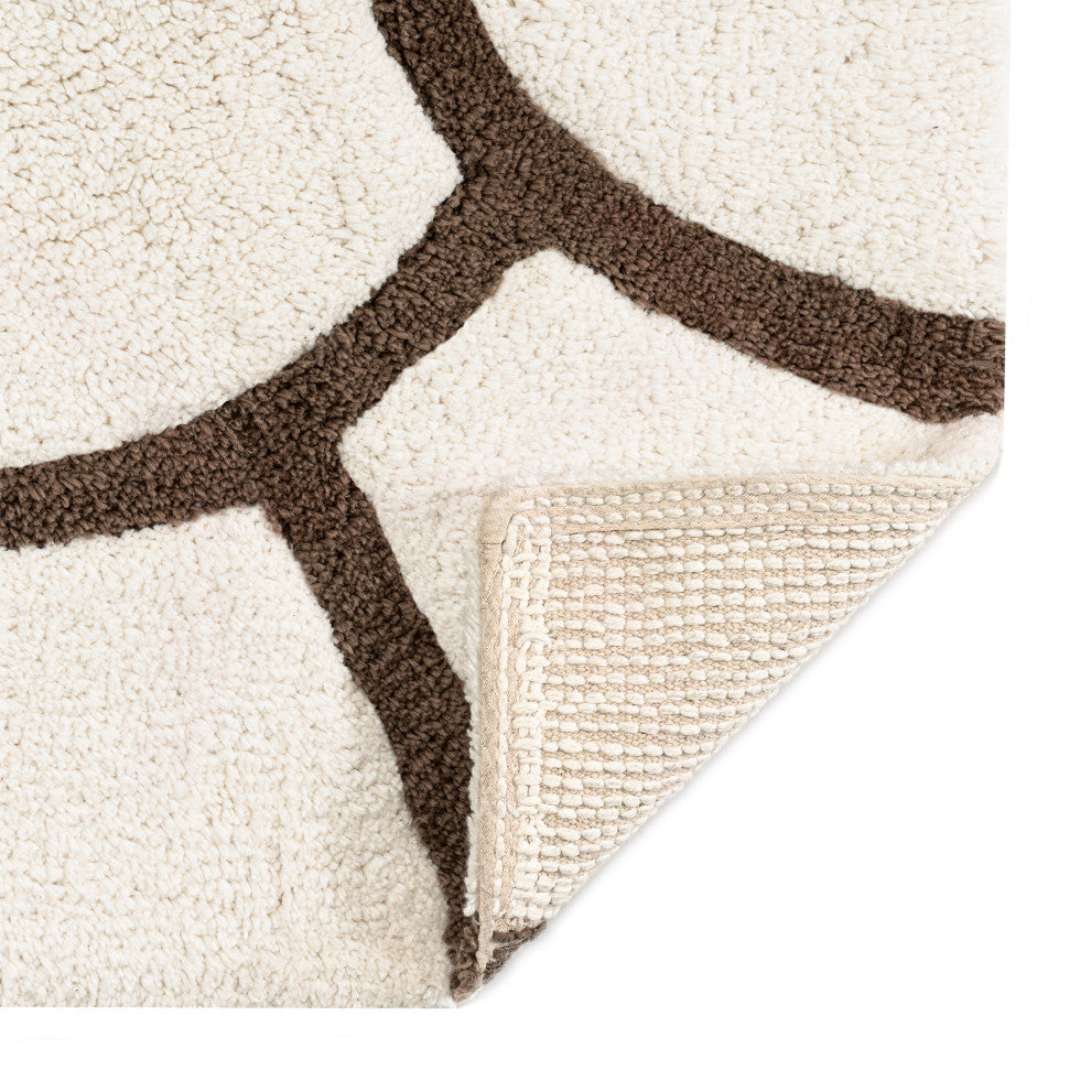 Edington Machine Tufted Bath Mat, Beige, 30x50