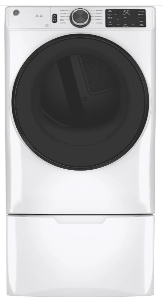 GEÂ® 7.8 cu. ft. Capacity Smart Front Load Gas Dryer with Sanitize Cycle