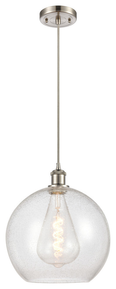 Innovations 516-1P-SN-G124-12 1-Light Mini Pendant, Brushed Satin Nickel
